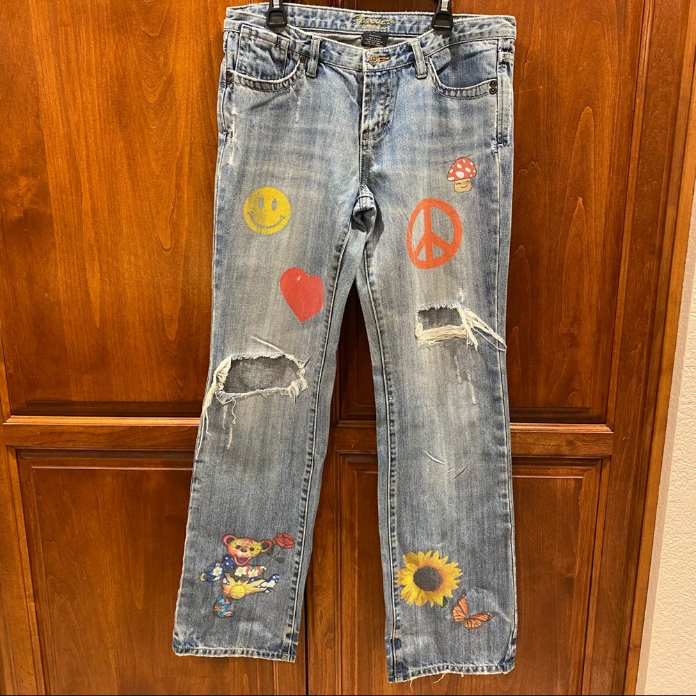 Custom hippy jeans size 7